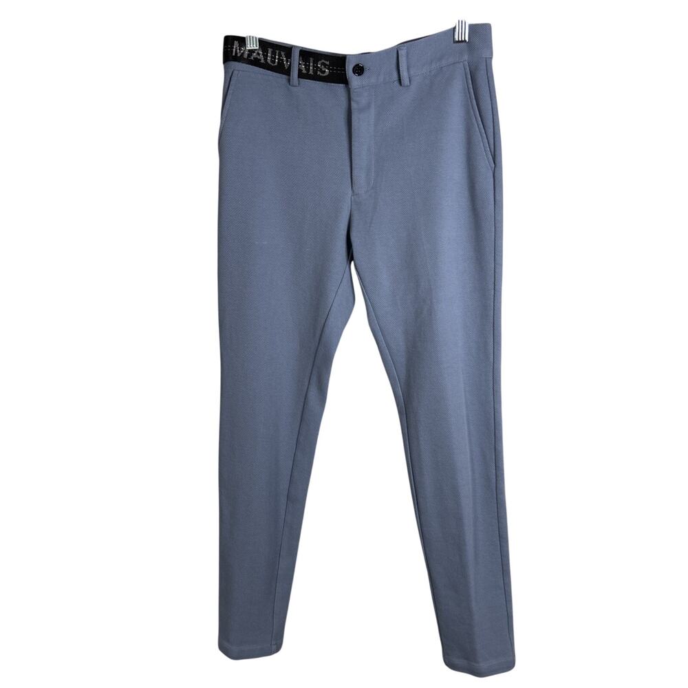 Mauvais -Women’s Pants Size 28 - Textured/Ribbed - Blue/Gray Skinny Fit